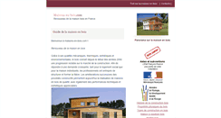 Desktop Screenshot of maisons-en-bois.com