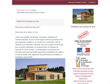 Tablet Screenshot of maisons-en-bois.com